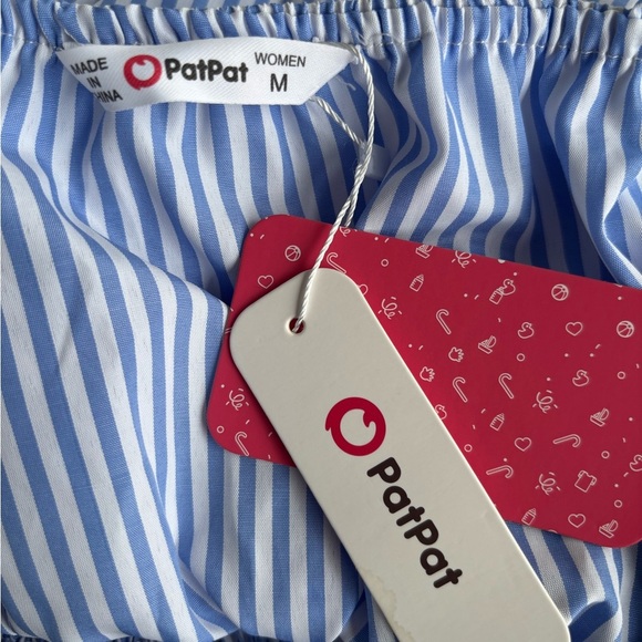 NWT IFFEI Women Striped Straps Sundress Summer Dress Waisted With Tassels size M - Picture 4 of 8